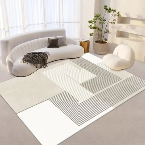 Navak Carpet Exklusive Auswahl Skandinavischer Stil Geometrischer Teppich Wohnzimmer Arbeitszimmer Tragbares Design Modernes Heimstudio Ins Style Space