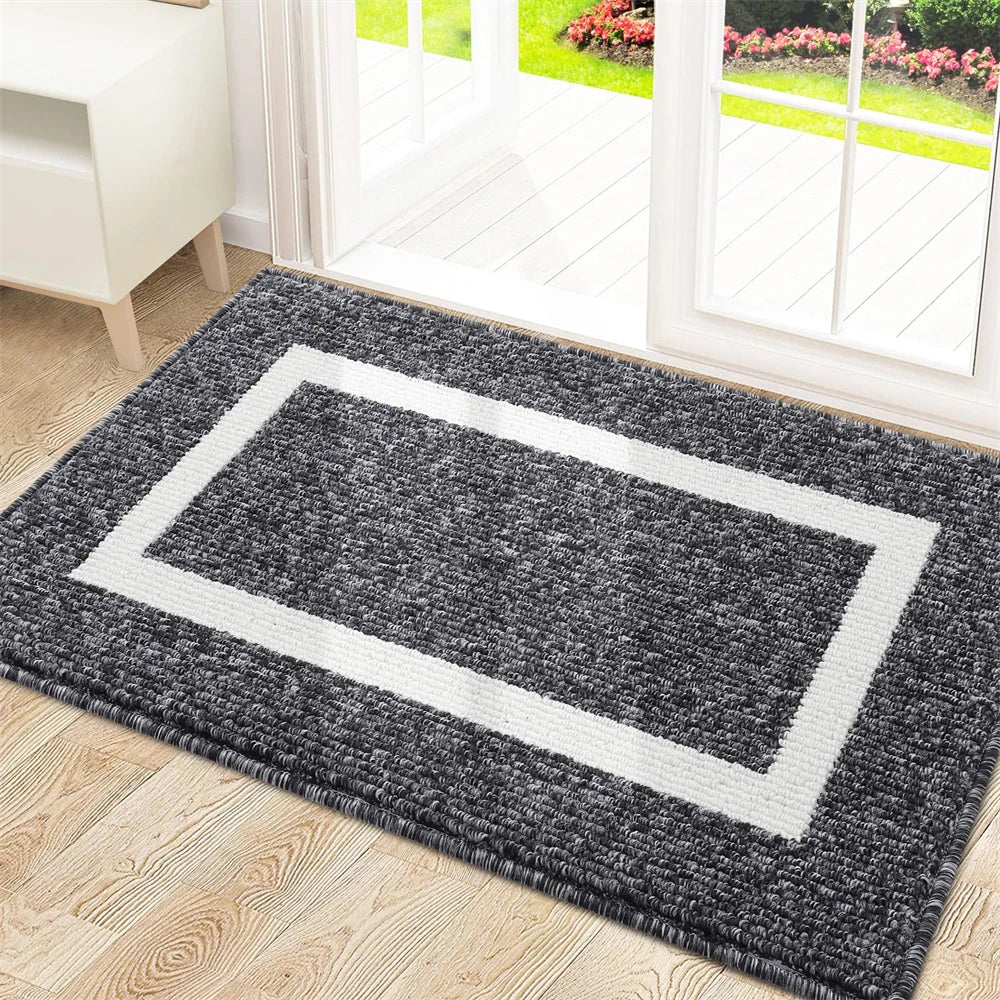 Navak Carpet Olanly Fußmatte, schmutzabweisend, für den Eingang, Fußmatte für den Außenbereich, weicher Küchenteppich, rutschfester Bodenteppich, saugfähig, Haus, Willkommens-Fußmatte