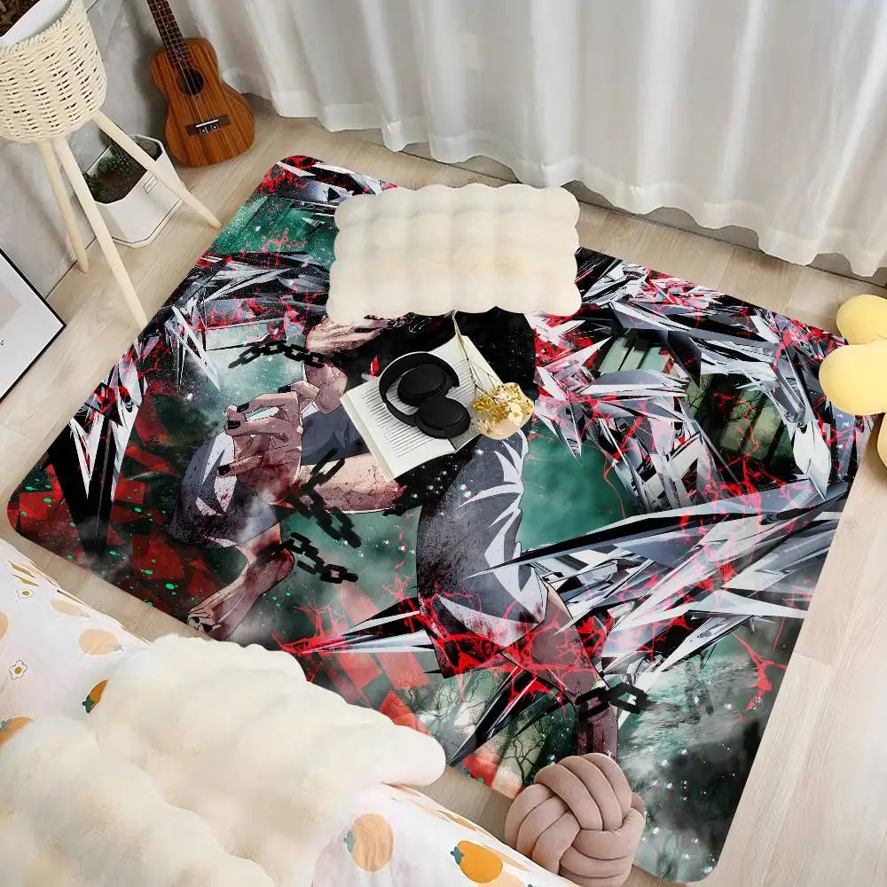 Navak Teppich Tokyo Anime Ghoul Bodenmatte er Anti-Rutsch Moderne Wohnzimmer Balkon Bedruckte Nachttischmatten