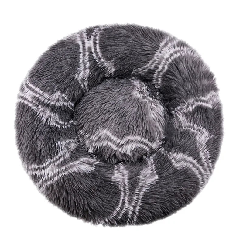 Navak Carpet 40–90 cm, rundes Haustierbett für große Hunde, superweiches Katzenbett, langes Plüsch-Hundehaus für mittelgroße Hunde, warmes Winterschlafbett