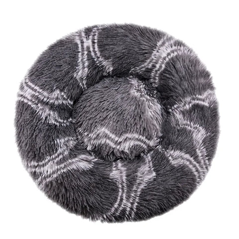 Navak Carpet 40–90 cm, rundes Haustierbett für große Hunde, superweiches Katzenbett, langes Plüsch-Hundehaus für mittelgroße Hunde, warmes Winterschlafbett