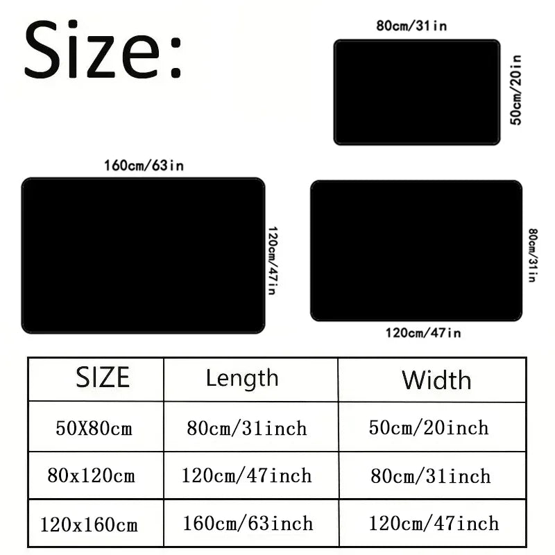 Navak Teppich Kinder Spielmatte, rutschfeste Flanell-Teppiche für Kinderzimmer, Zuhause, Wohnzimmer, Schlafzimmer, Küche, Teppich, maschinenwaschbare Bodenmatte
