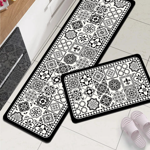 Navak Teppich, super saugfähige Küchenmatte, wasserdicht, lange Fläche, Küchenteppich für Wohnzimmer, Schlafzimmer, Fußmatte, Flurteppich, Fußmatte, waschbar