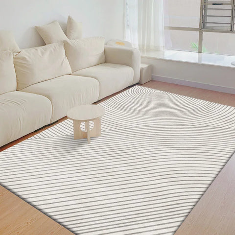 Navak Carpet Exclusive Picks Nordischer einfacher geometrischer Kristallsamt-Teppich, großer Teppich, Wohnzimmermatte, Familiensofa, Balkon, Korridor, rutschfeste dekorative Teppiche