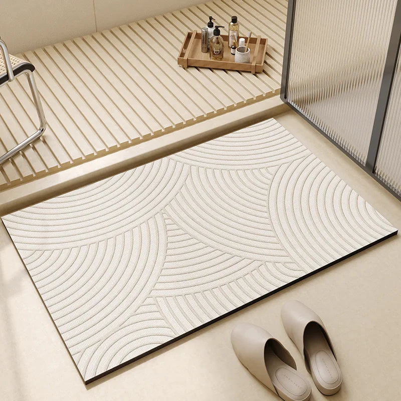 Navak Carpet Anti-Rutsch-Küchenbodenmatte, Wasserabsorbierender Teppich, Teppich mit modischem Muster, Multifunktionale Türmatte, Badezimmerbodenmatte