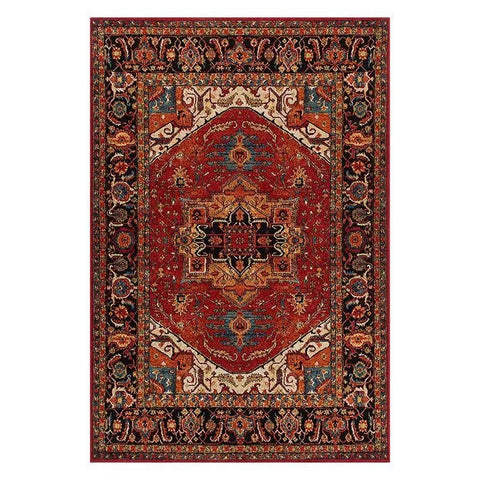 Navak Teppich Retro Europa Persien Stil Kunst Teppich Wohnzimmer Sofa Schlafzimmer Arbeitszimmer Küche Eingang Fußmatte Rutschfester leichter Luxus Dekor Teppich