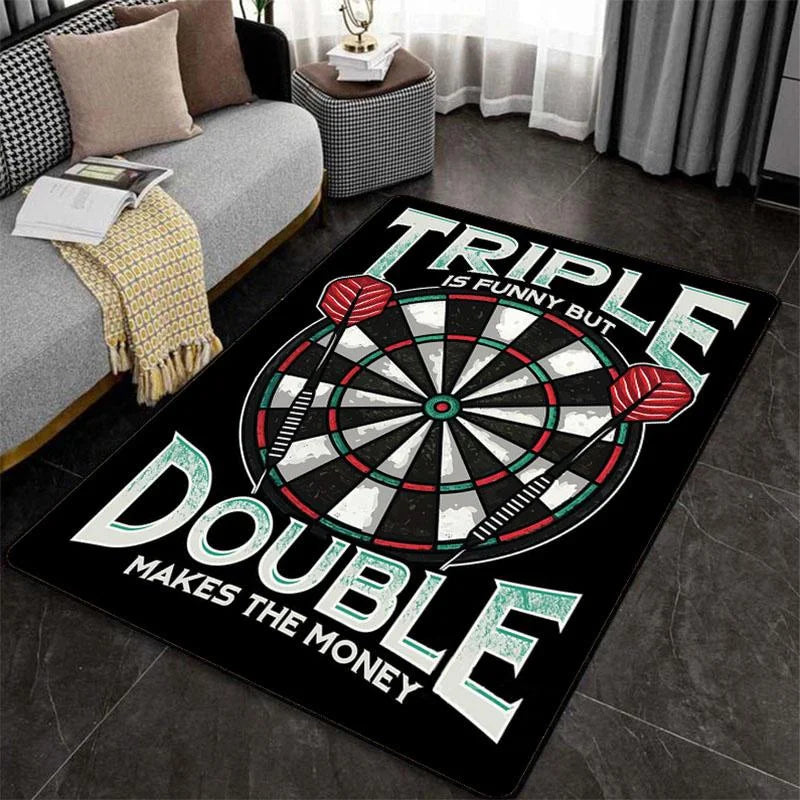 Navak Teppich Spielzimmer Dart Teppich für Wohnzimmer Schlafzimmer Dekorationen Sofa Tisch Große Flächenteppiche Spielzimmer Bodenmatte Ziel Bullseye Alfombra