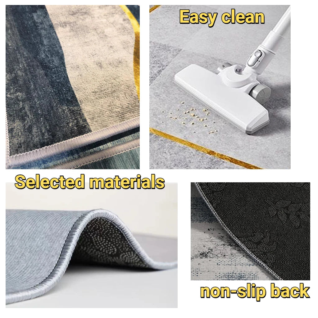 Navak CarpetGreen Lange Flurteppiche Abstrakte Dekoration Flurläufer Teppich Party Flur Gang Bodenmatte Rutschfester Zimmer Sofa Nachttischteppich