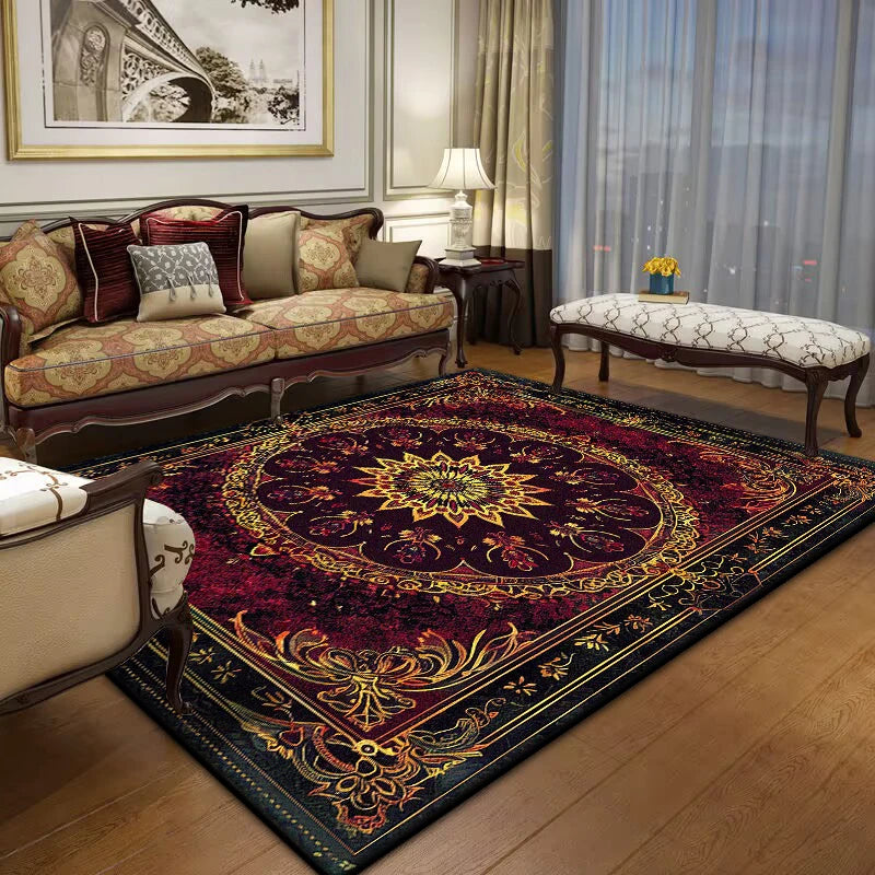 Navak Carpet Persian Luxury Red Carpet Living Room Large Size Rug Non-slip Coffee Tables Mat Home Decoration Bedroom Lounge Rug Tapis Salon