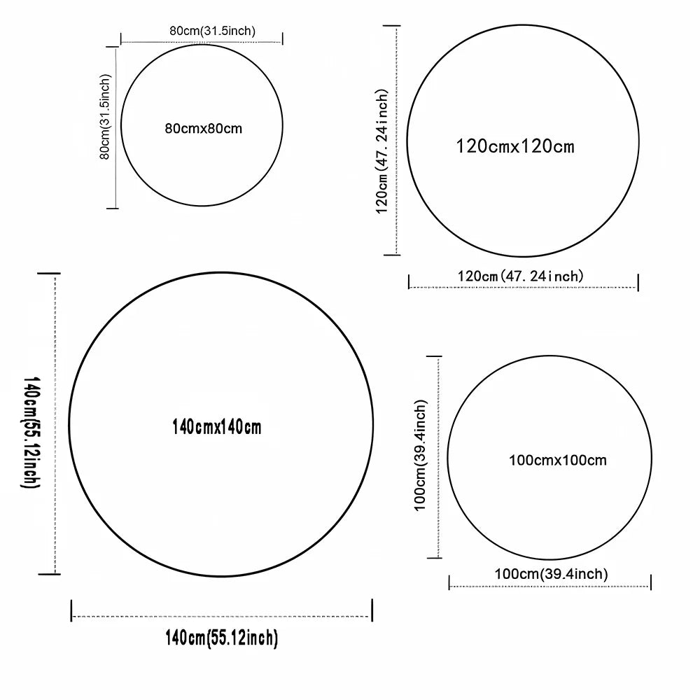 Navak Teppich Weltenbaum, rund, Wikinger-Druck, nordische Mythologie, rund, für Wohnzimmer, Schlafzimmer, Bodenmatte, Spielzimmer
