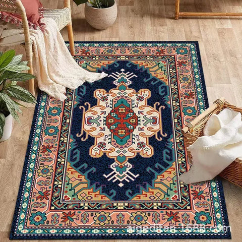Navak Teppich Europa Persien Böhmen Stil Luxus Retro Teppich Wohnzimmer Sofa Schlafzimmer Arbeitszimmer Küche Eingang Fußmatte Rutschfester Wohnkultur Teppich