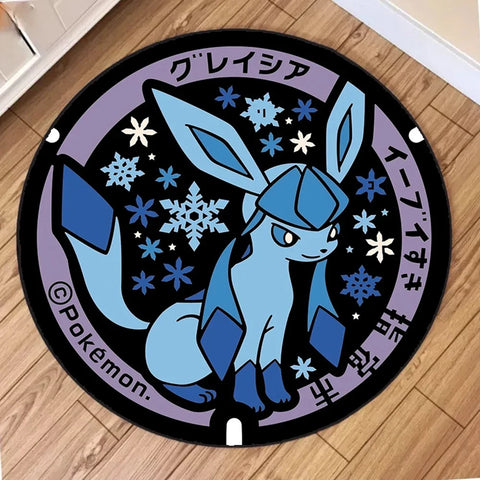 Navak Carpet NEU Tägliche Auswahl Kawaii Pokemon Teppich für Wohnzimmer Dekor Lounge Balkon Sofa Matte Schlafzimmer Weicher Teppich Drehstuhl Matte Kinder Geschenk
