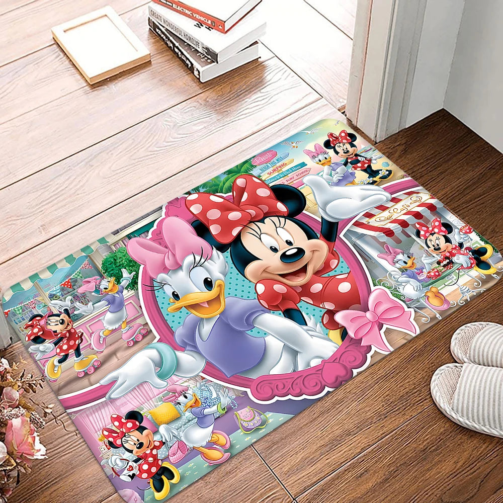 Navak Carpet Daily Picks Disney Mickey Mouse Willkommensmatte, rutschfest, für Schlafzimmer, Küche, Bad, Eingangsbereich, Polyester, waschbarer Teppich, Heimdekoration