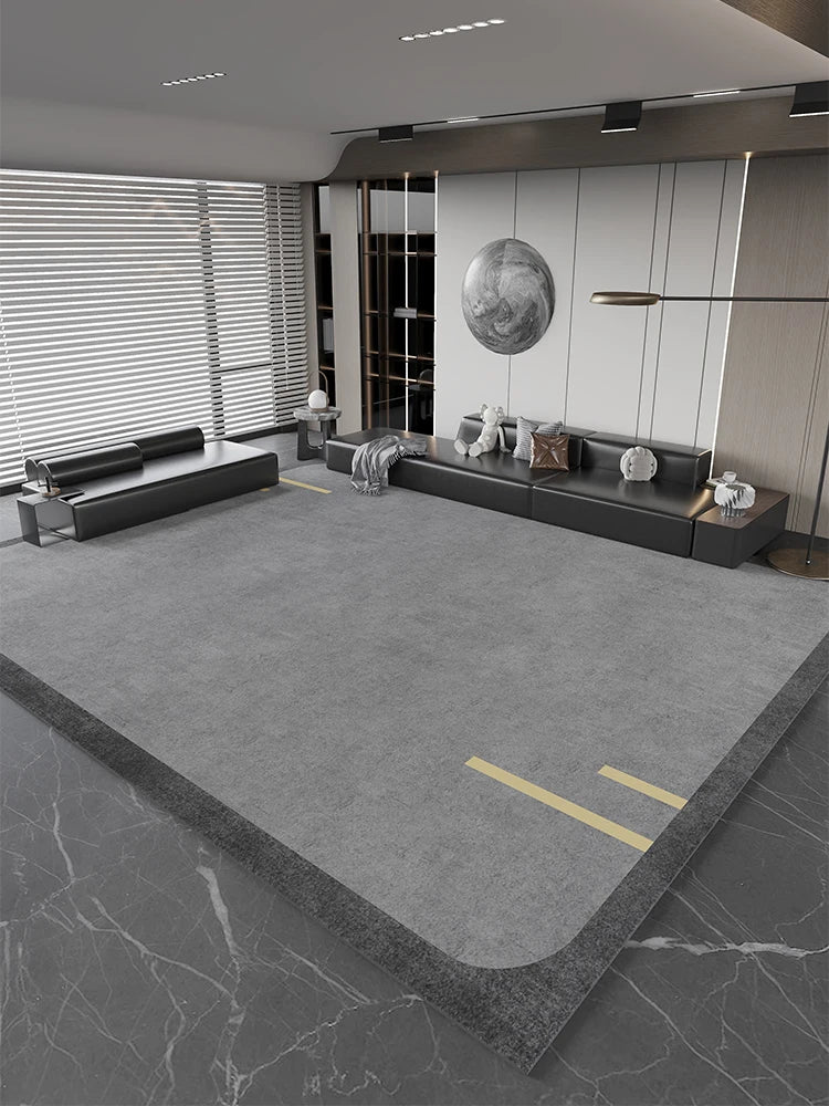 Navak Teppich, leichter Luxus-Studienteppich, großflächiger Teppich im nordischen Stil für Wohnzimmer, minimalistisches Schlafzimmerdekor, Nachttischteppich, waschbare Matte für Zuhause