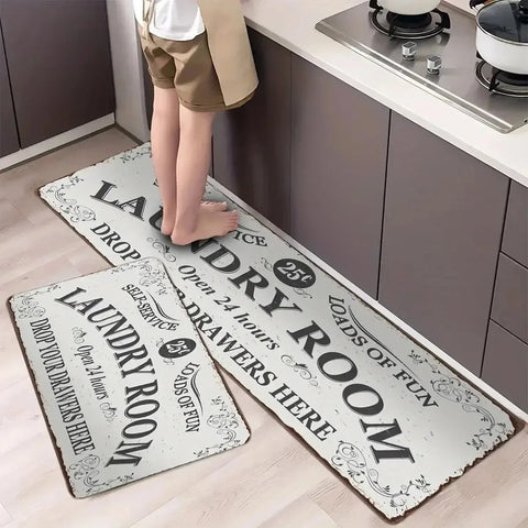 Navak Carpet 1PC Küchenteppich mit Charaktermuster, rutschfeste Fußmatten für Zuhause, Pop-Design, Badezimmerteppiche, Badematte, Teppich für Waschbecken, Wäschedekor