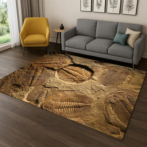 Navak Teppich, Dinosaurier-Fossil, Cartoon-Teppich für Schlafzimmer, Wohnzimmer, Sofa, Fußmatte, Küche, Heimdekoration, Kinderspielbereich, rutschfeste Bodenmatte