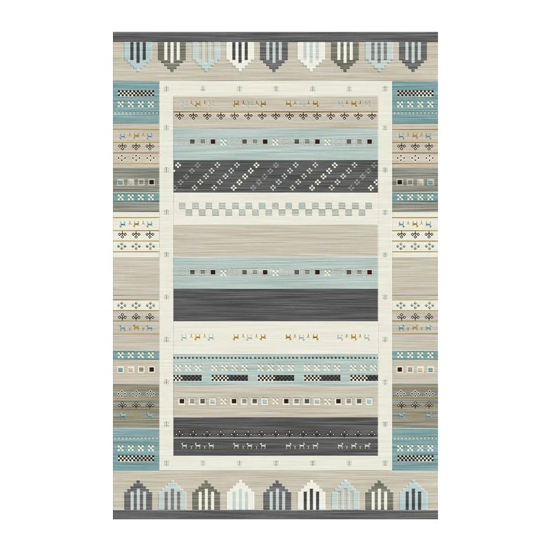 Navak Carpet Bohemian Persisch inspirierter Teppich für Wohnzimmer und Schlafzimmer, ethnisches Stammesdesign, weiche, rutschfeste Bodenmatte