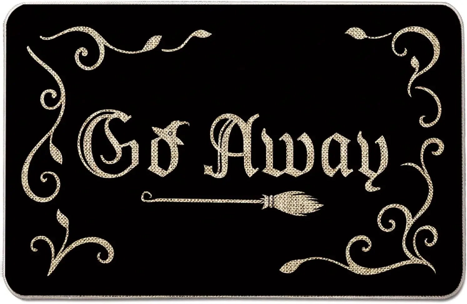 Navak Carpet Halloween Go Away Entrance Doormat Decor Carpet for Living Room Kitchen Hallway Balcony Long Rugs Bathroom Non-slip Foot Pad