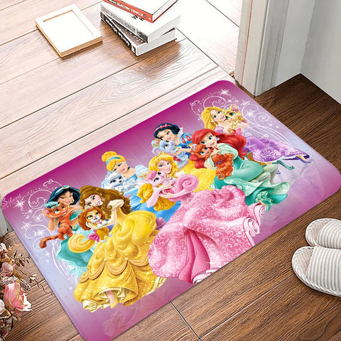Navak Carpet Daily Picks Fußmatte mit Cartoon-Motiv „Disney Princess“, für den Eingang, rutschfeste Fußmatte, waschbar, für Küche, Flur, Badezimmer, Badematten
