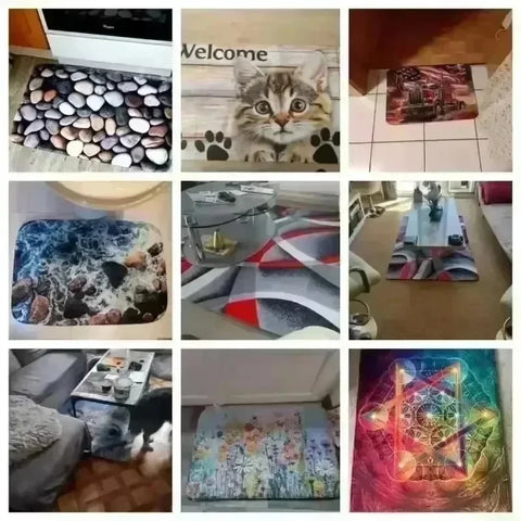 Navak Carpet Daily Picks Disney Dark Cat Welcome Madafakas Bodenmatte, Eingangstürmatte, rechteckig, weiche Badmatte für die Vordertür, für drinnen und draußen
