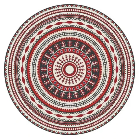 Navak Carpet Persian Style Living Room Carpet Bedroom Decoration Dressing Table Cloakroom Non-slip Floor Carpets Circular Area Rugs