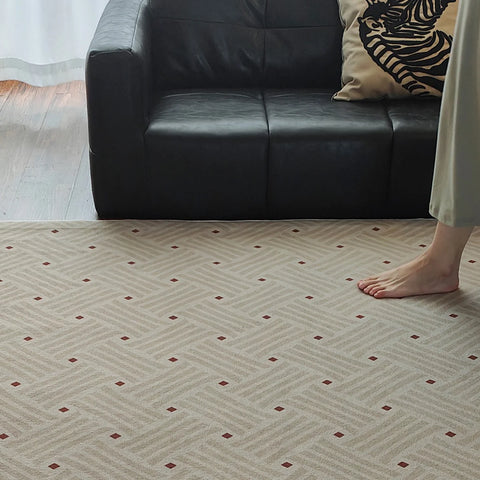 Navak Teppich Große Teppiche für Wohnzimmer Vintage Schlafzimmer Nachttisch-Fußmatten Faltbarer maschinenwaschbarer weicher Plüschteppich Alfombra Salón