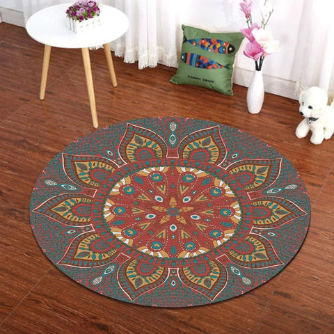Navak Carpet Ethnic Retro Persian Bohemian Carpet Washroom Floor Mat Living Room Carpet Rug for Bed Room Living Room Decoration