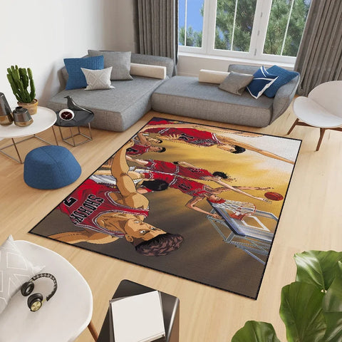 Navak Teppich kleiner Dunk Teppich Anti-Rutsch Küche Schlafzimmer Handgemacht Anime Tufted Teppich Teppich Slam Wohnzimmer Eingang Dekoration