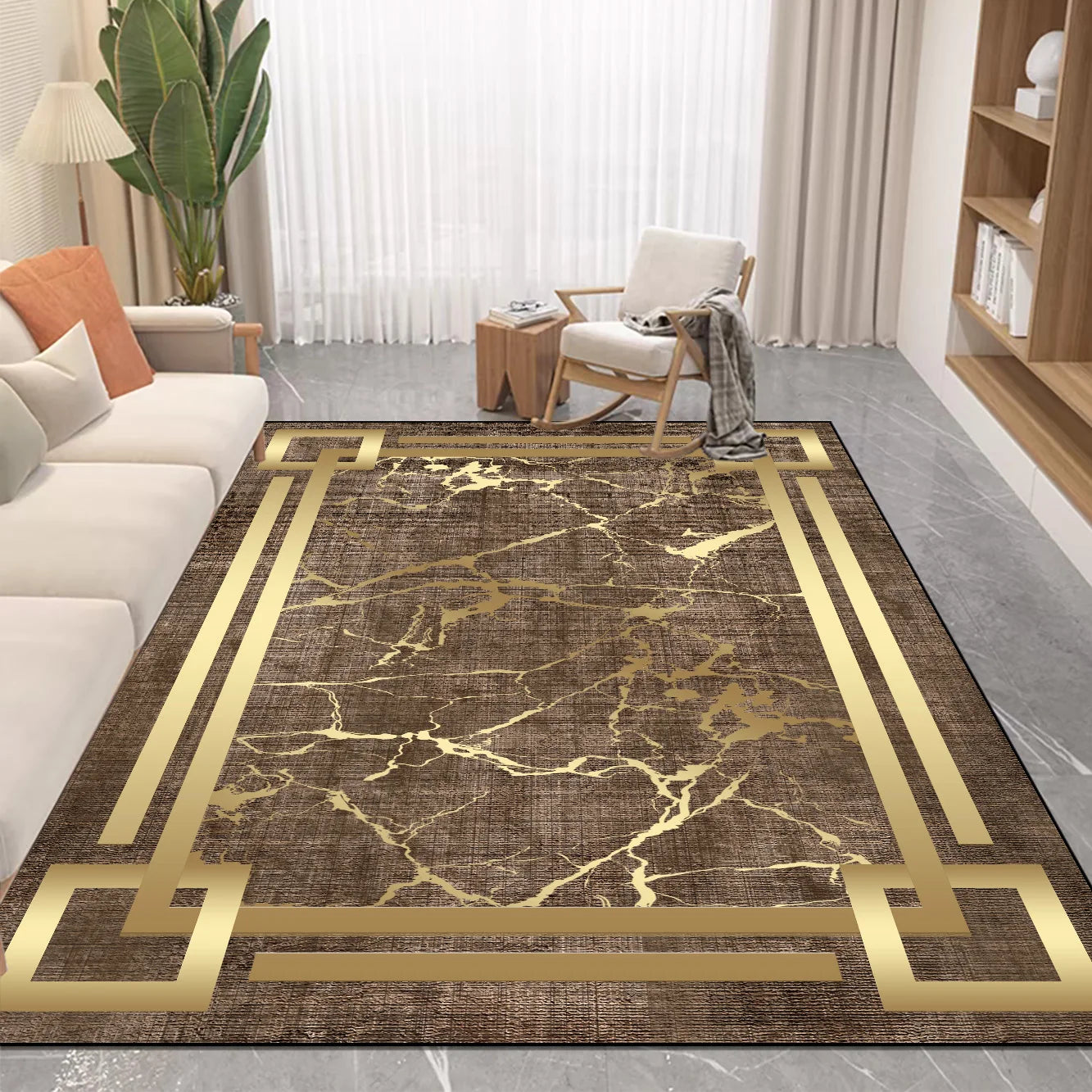 Navak-Teppich, nordischer Luxus-Teppich im Wohnzimmer, leicht zu reinigen, saugfähig, weiche Matte, rutschfeste Lounge-Dekor-Teppiche, große Zimmer-Fußmatten