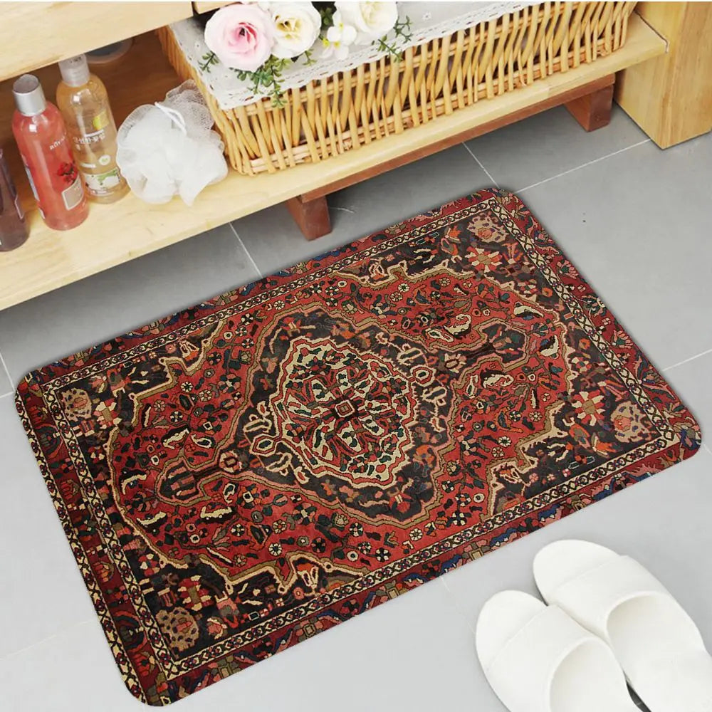 Navak Teppich Boho Perserteppich Muster Küchenmatte rutschfeste Waschküchenmatte Wäschedekor Balkon Kind Wohnzimmer Moderne Wohnkultur