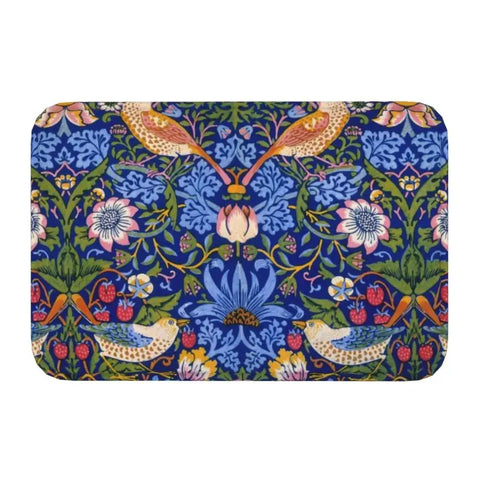 Navak Teppich Custom William Morris Compton Floral Jugendstil Muster Fußmatte Bad Tür Bodenmatte Textil Muster Toilette Teppich Teppich Footpad