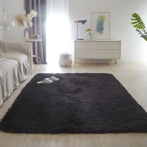Navak Teppich, nordischer Pelzteppich, Schlafzimmerteppich, Wohnzimmer, moderne Dekoration, haarige Teppiche, große Größe, Schwarz, Grau, Rosa, Beige, rutschfeste Matte