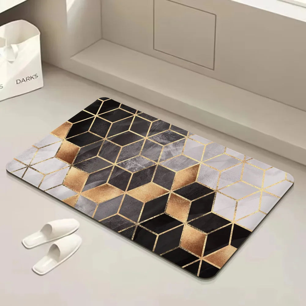 Navak Teppich Geometrie Lange Teppiche Nordischen Stil Home Fußmatte Badezimmer-WC-Matten Schlafzimmer Moderne Wohnkultur