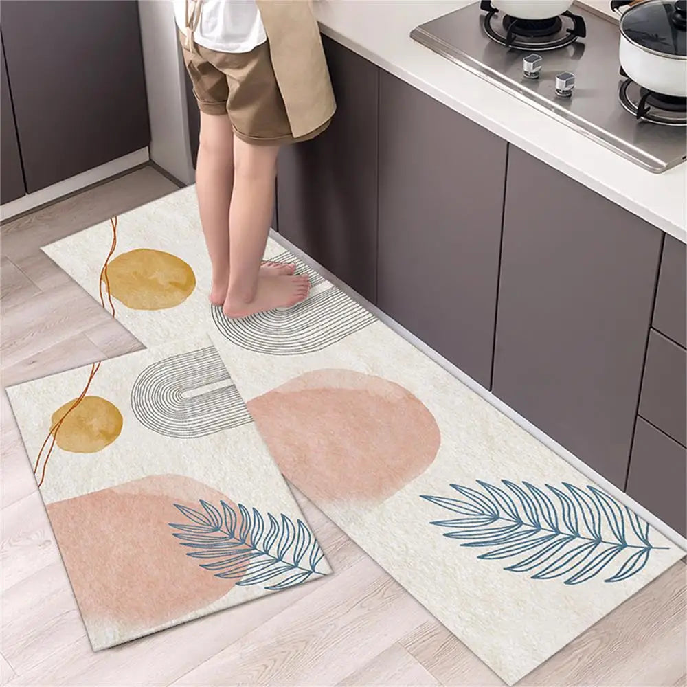 Navak Teppich, Küchenteppichmatten für Boden, Schlafzimmer, Wohnzimmer, langer Nachttisch, weicher, waschbarer Teppich, rutschfeste Fußmatte für Badezimmer, Eingang