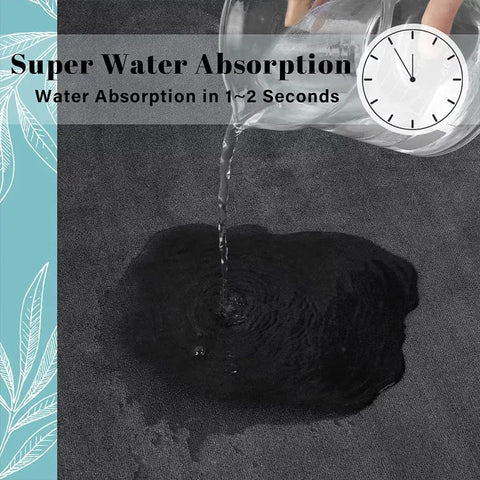 Navak Carpet Super saugfähige, dicke Schwamm-Badezimmermatte, Absorptionsmatte, Toilettentür, Anti-Rutsch-Matte, Korallenwolle, Haushalt, schnell trocknende Fußmatte