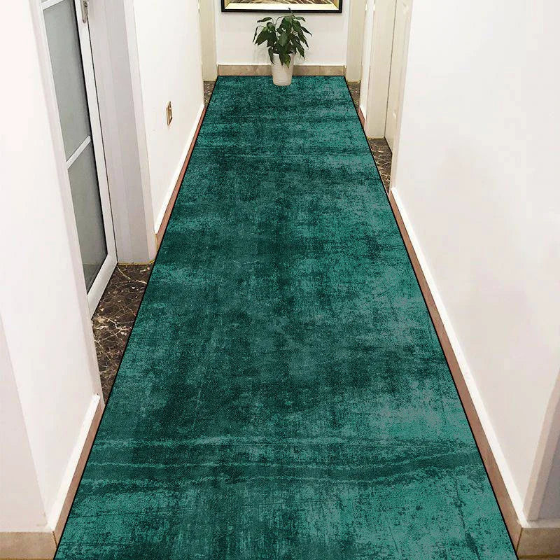 Navak CarpetGreen Lange Flurteppiche Abstrakte Dekoration Flurläufer Teppich Party Flur Gang Bodenmatte Rutschfester Zimmer Sofa Nachttischteppich