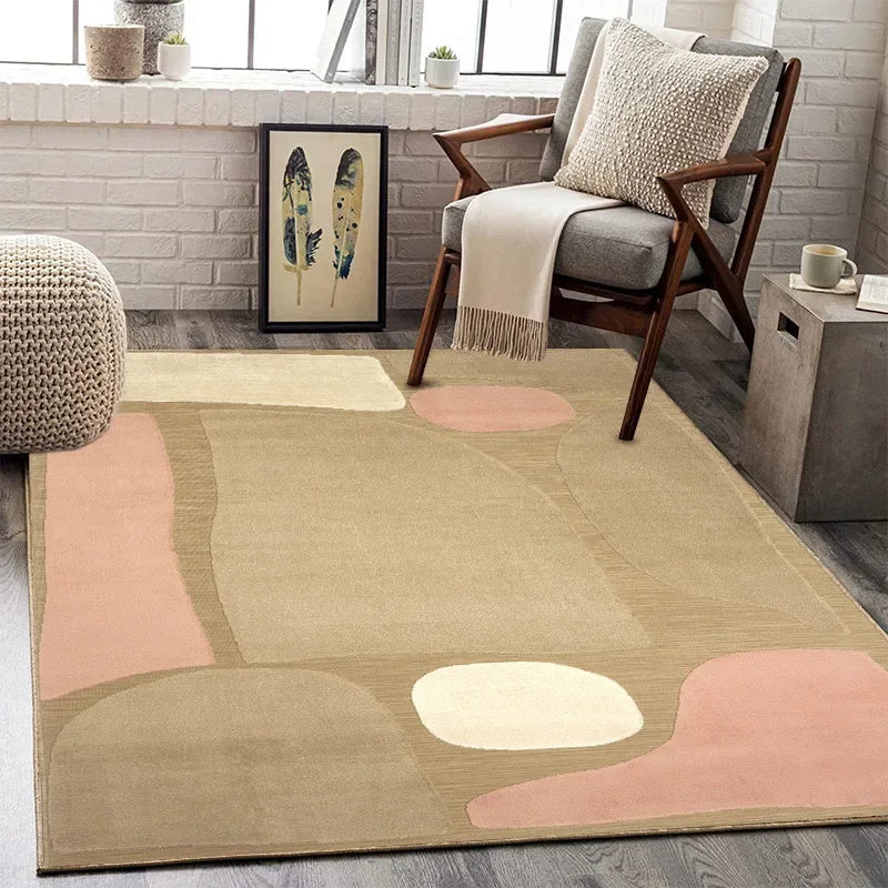 Navak Carpet Exclusive Picks Upgrade-Material im skandinavischen Stil, leichter Luxus-Wohnzimmerteppich, schmutzabweisend, Sofa-/Couchtischkissen, Heimteppich