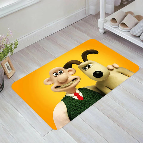 Navak Teppich A-Wallace und A-Gromit Bodenmatte Teppiche Küchenteppich Home Fußmatte Eingangstür Balkon Teppiche Zimmermatten Fußteppich Badezimmer Bad