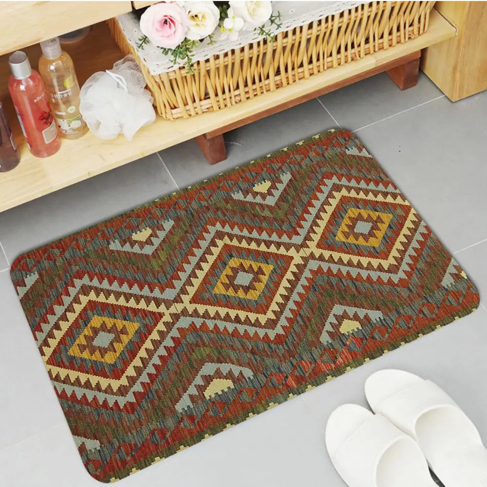 Navak Teppich Boho Perserteppich Muster Küchenmatte rutschfeste Waschküchenmatte Wäschedekor Balkon Kind Wohnzimmer Moderne Wohnkultur