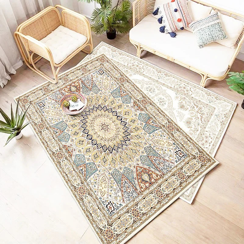 Navak-Teppich, Retro-Teppiche im ethnischen Stil für Wohnzimmer, Persien, Schlafzimmer, Dekoration, rutschfest, waschbar, Veranda-Bodenmatte, Esszimmer-Lounge-Teppich
