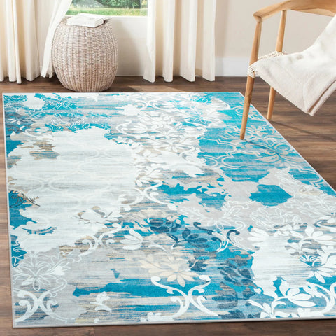 Navak Teppich, Teppiche für Wohnzimmer, elegant, floral, traditionell, Kunstwolle