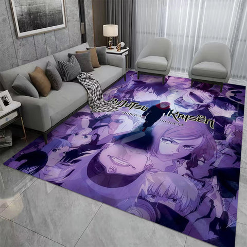 Navak Carpet Jujutsu-Kaisen Carpet for Gaming Room Bedroom Decor Rugs Kid Play Crawling Non-slip Floor Mat Sofa Doormat