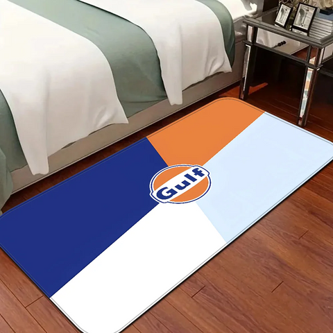 Navak Teppich G-Gulf Racing Auto Zimmer Matten er Anti-Rutsch Modern Wohnzimmer Balkon Bedruckt Willkommen Teppich