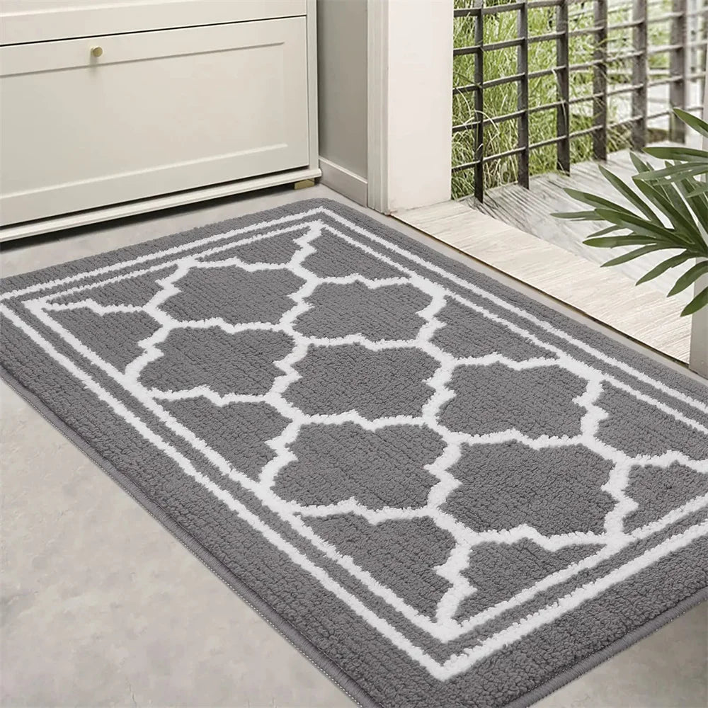 Navak Carpet Olanly Fußmatte, schmutzabweisend, für den Eingang, Fußmatte für den Außenbereich, weicher Küchenteppich, rutschfester Bodenteppich, saugfähig, Haus, Willkommens-Fußmatte