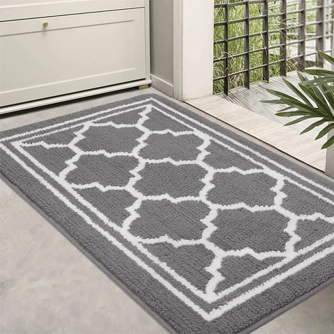 Navak Carpet Olanly Fußmatte, schmutzabweisend, für den Eingang, Fußmatte für den Außenbereich, weicher Küchenteppich, rutschfester Bodenteppich, saugfähig, Haus, Willkommens-Fußmatte