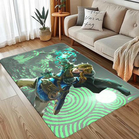 Navak Carpet The L-Legend of Z-elda Majora's Mask Area Rug Gaming Rug Videospiel-Teppich Teppiche für Wohnzimmer Home Decor Rug Rutschfeste Bodenmatte