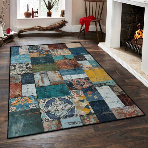 Navak Carpet American Style Geometric Living Room Carpet Abstract Decoration Bedroom Bedside Non-slip Rug 200x300 Lounge Washable Floor Mat