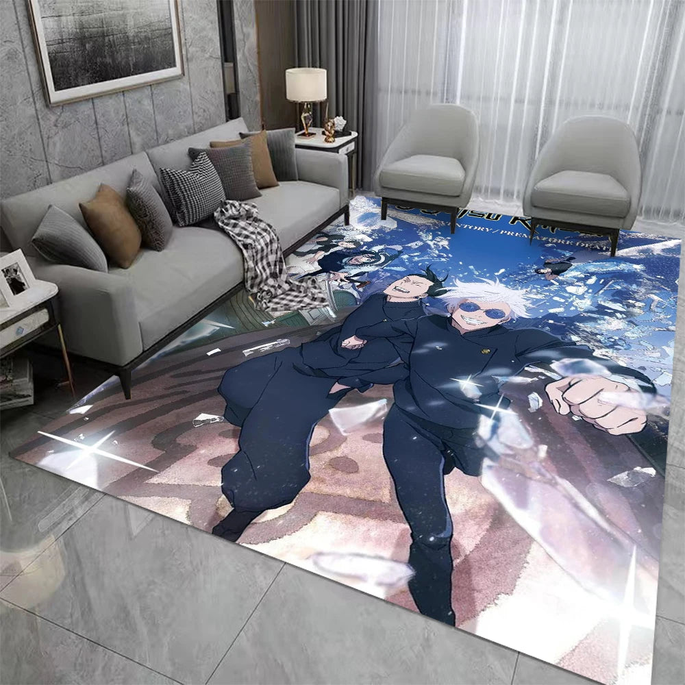 Navak Carpet Jujutsu-Kaisen Carpet for Gaming Room Bedroom Decor Rugs Kid Play Crawling Non-slip Floor Mat Sofa Doormat