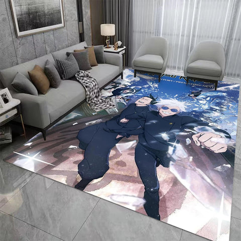 Navak Carpet Jujutsu-Kaisen Carpet for Gaming Room Bedroom Decor Rugs Kid Play Crawling Non-slip Floor Mat Sofa Doormat