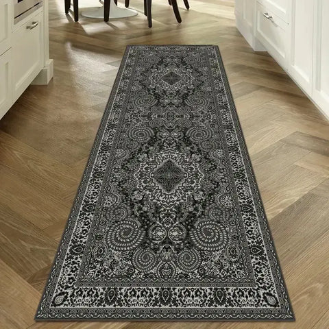 Navak Carpet Exclusive Picks Böhmischer Flurteppich, geometrisches Muster, Kristall-Samt-Bodenmatte, Eingang, Küche, Treppe, langer Teppich, Heimdekoration
